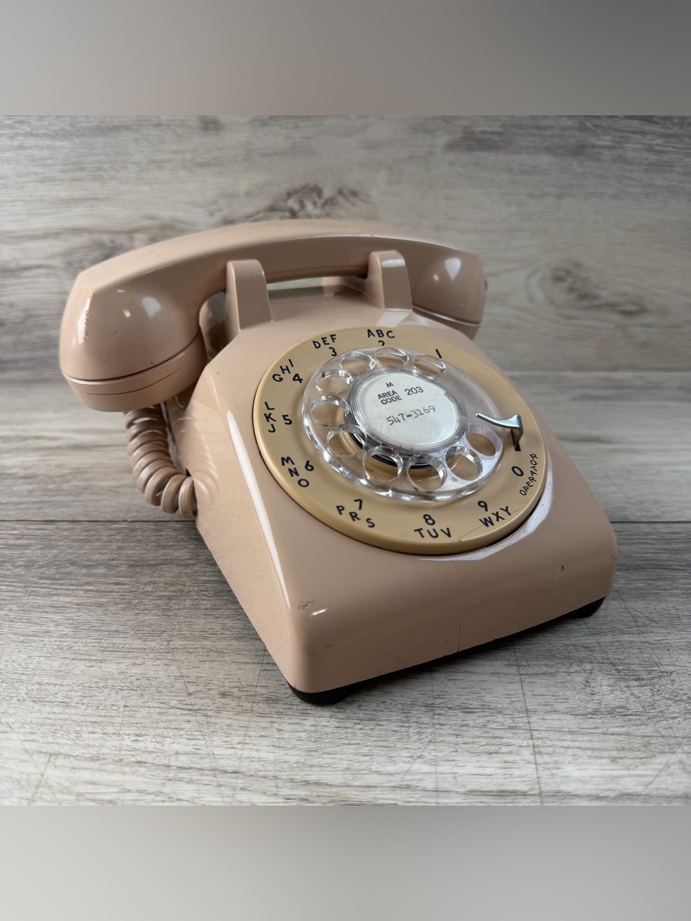 Vintage Bell System Western Electric Rotary Phone Cream 500 MM - For Parts